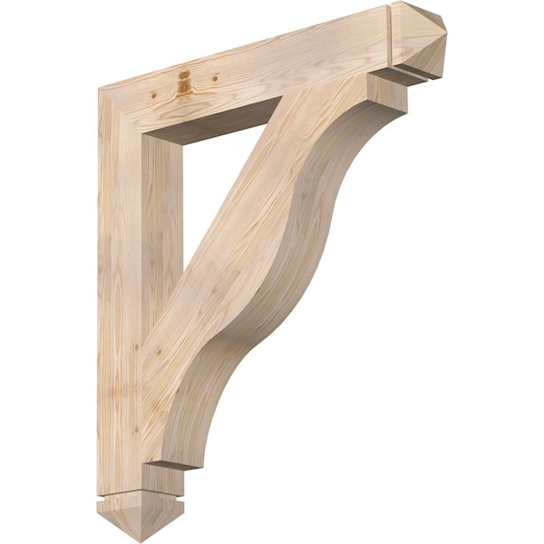Ekena Millwork Funston Arts & Crafts Smooth Bracket, Douglas Fir, 5 1/2"W x 38"D x 42"H BKT06X38X42FST03SDF - main